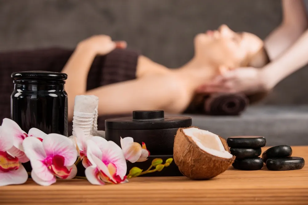 Warm Organic Coconut Oil Massage