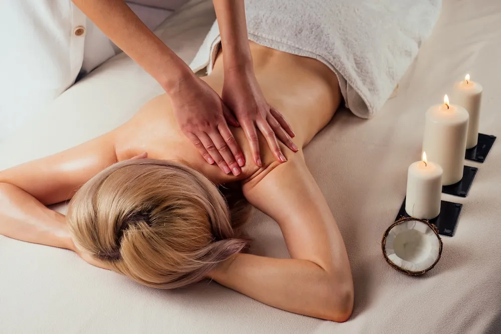 Warm Organic Coconut Oil Massage